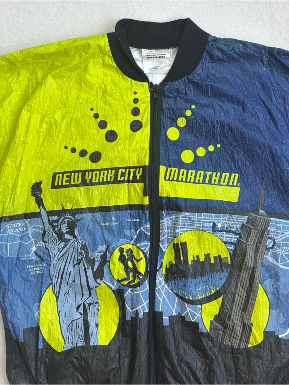 Vintage New York City Marathon 2000 Graphic Windbreaker Jacket - Picture 2 of 11